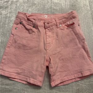 7 For All Mankind Blush Jean Shorts Girls